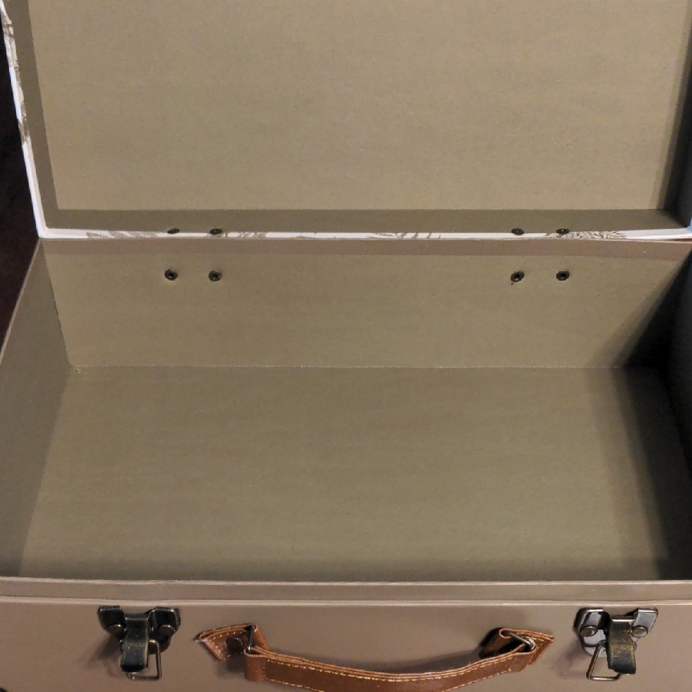 Elegant Floral Storage Box with Handle - Picture 5 of 8